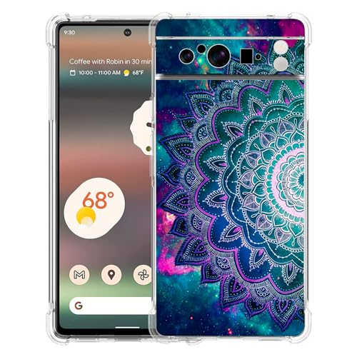 Coque intégrale Pixel 8 Pro antichoc TPU flexible à motif floral