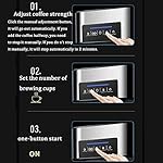 QJRGUY Machine Bean To Cup Espresso Semi Automatic Electric Coffee Freestanding Stainless Steel - Image 4