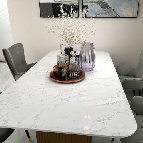 image for practicalWs Marble Wallpaper Granite White and Gray Wall Paper Roll 35