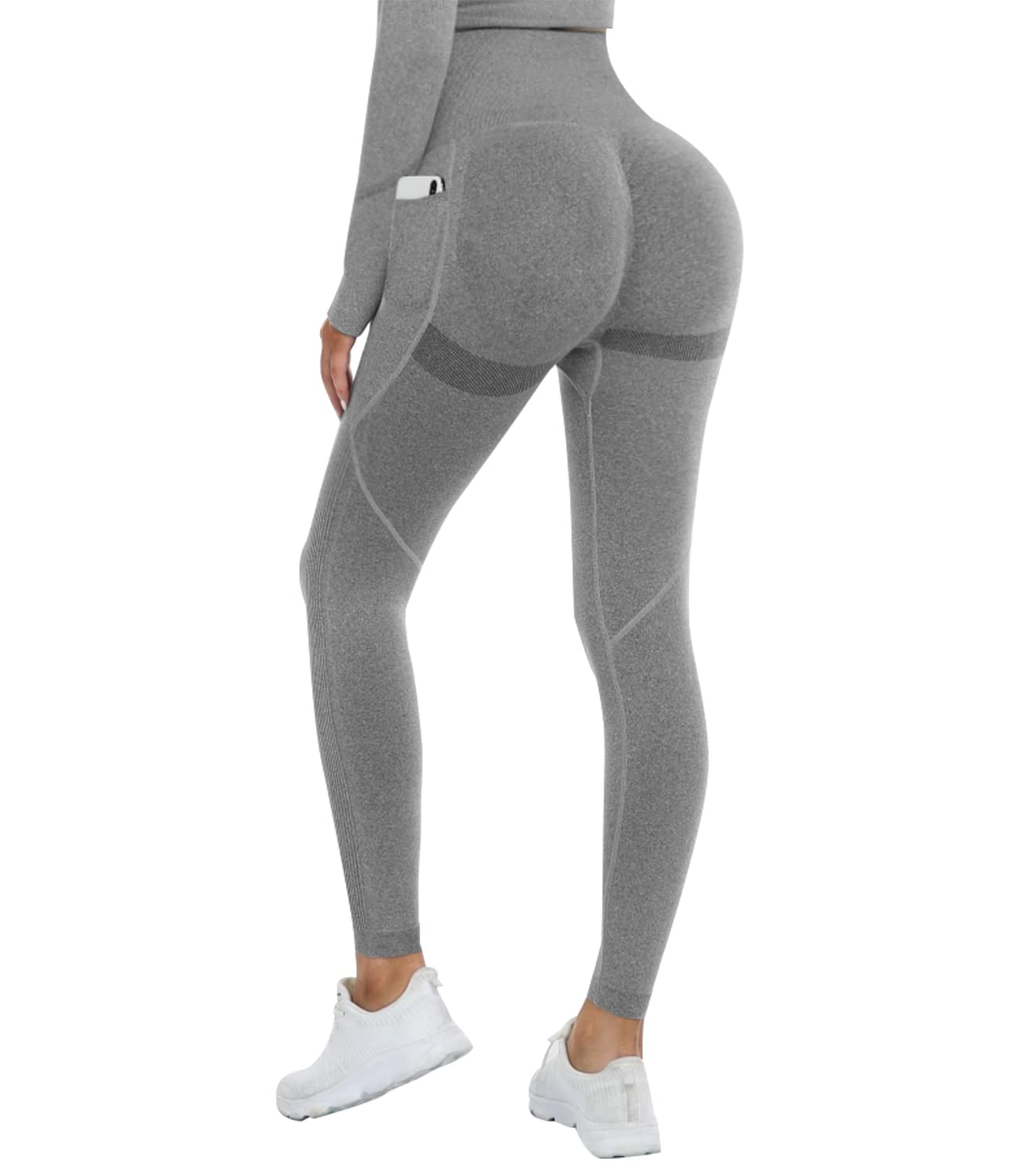 DUROFIT Leggins Donna Push up Leggings Sportivi Vita Alta Anticellulite Pantaloni Palestra per Fitness Yoga Pant