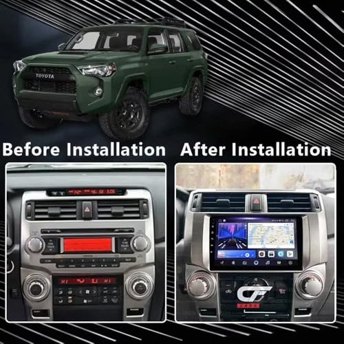 Navegador GPS 2 DIN compatible con Android Auto para Toyota 4Runner de 2009 a 2019 2