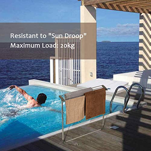 Oceanpax Pool Towel Rack Outdoor 4 Bar Standing Towel Drying Rack For Pool Area Outside #TOP5