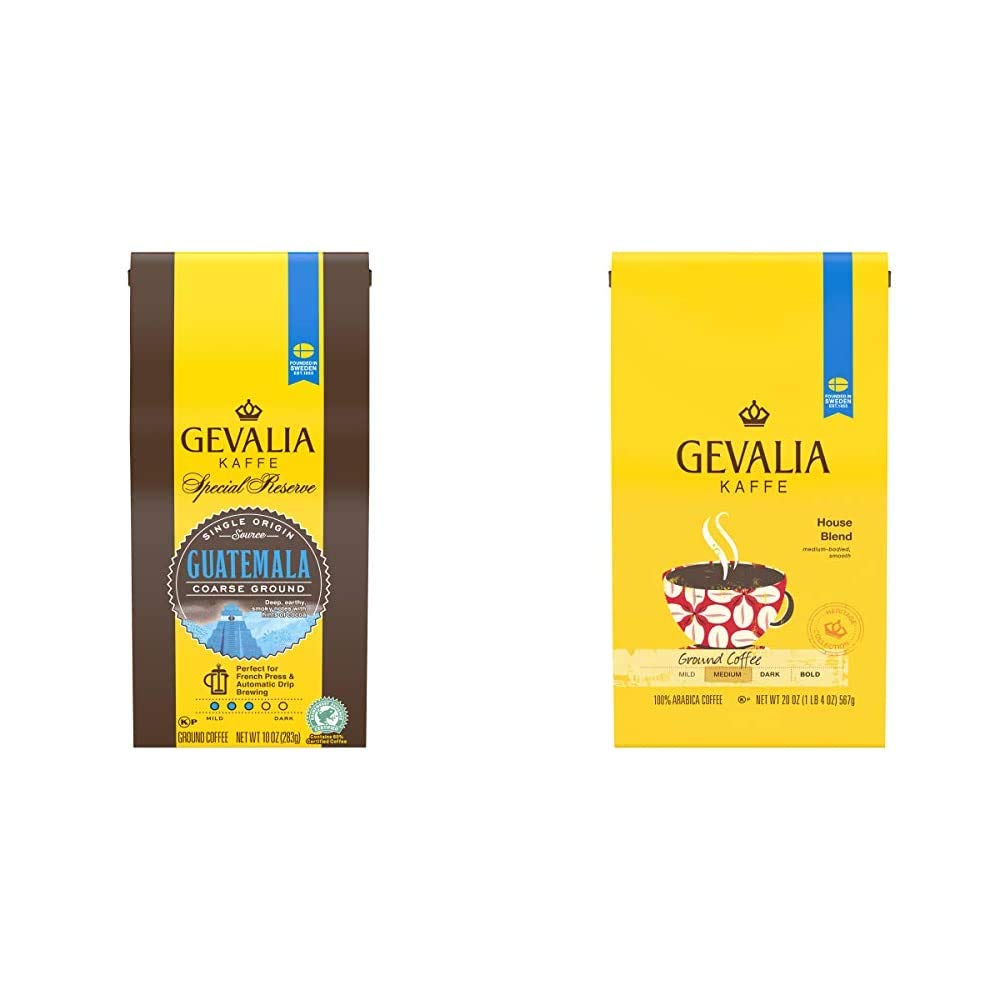 Gevalia Special Reserve Guatemala and House Blend Medium Roast Ground Coffees (30 oz)