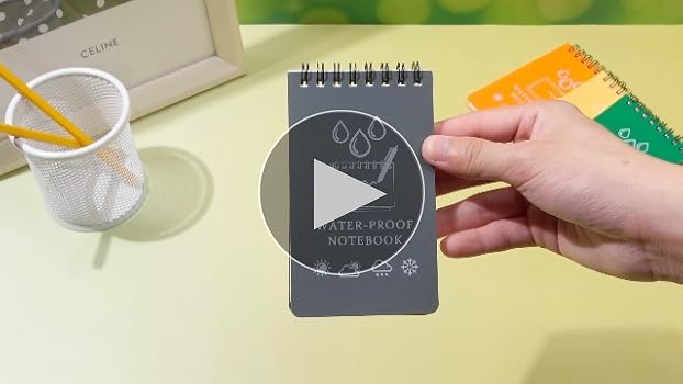 4pcs Waterproof Notebook, Mini Pocket Notepads, 3x5in All Weather