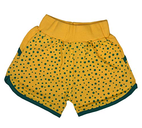 Image of BENAVJI Girl's Regular Fit Printed Cotton Shorts Pack of 3