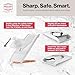 Swissmar V-Prep™ Mandoline Slicer – Versatile Kitchen Slicer for Julienne, Shred, Cube & Slice – Includes Multi-Function Bowl & Safety Holder – Essential Kitchen Gadget – White