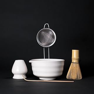 MATCHA RITUAL White Matcha Tea Set with Bowl