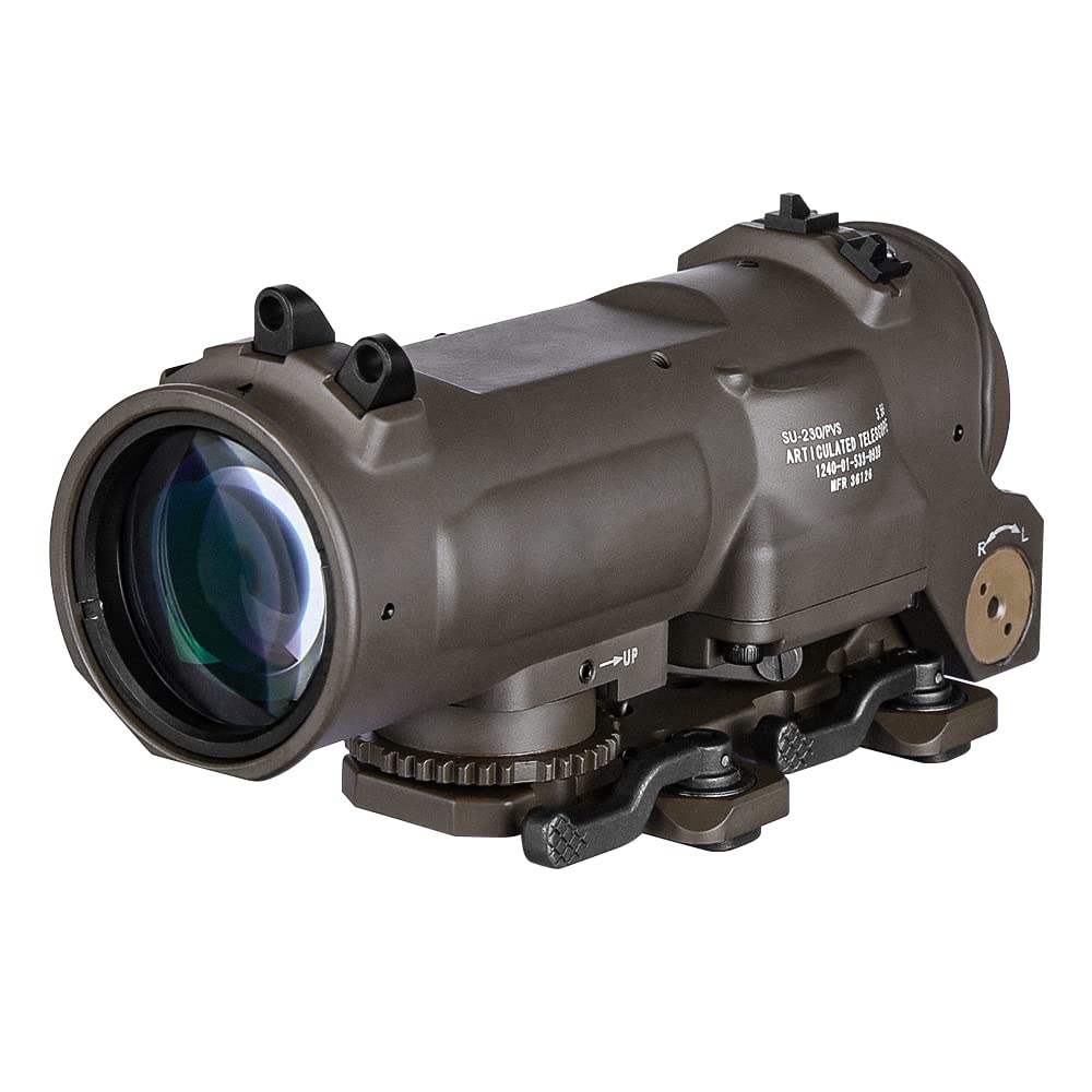 SPINA OPTICS Mirino tattico per cannocchiale 1x-4x Fisso Doppio Scopo mirino Illuminato Rosso Punto Rosso per la Caccia al Fucile (Cannocchiale 1x-4x)