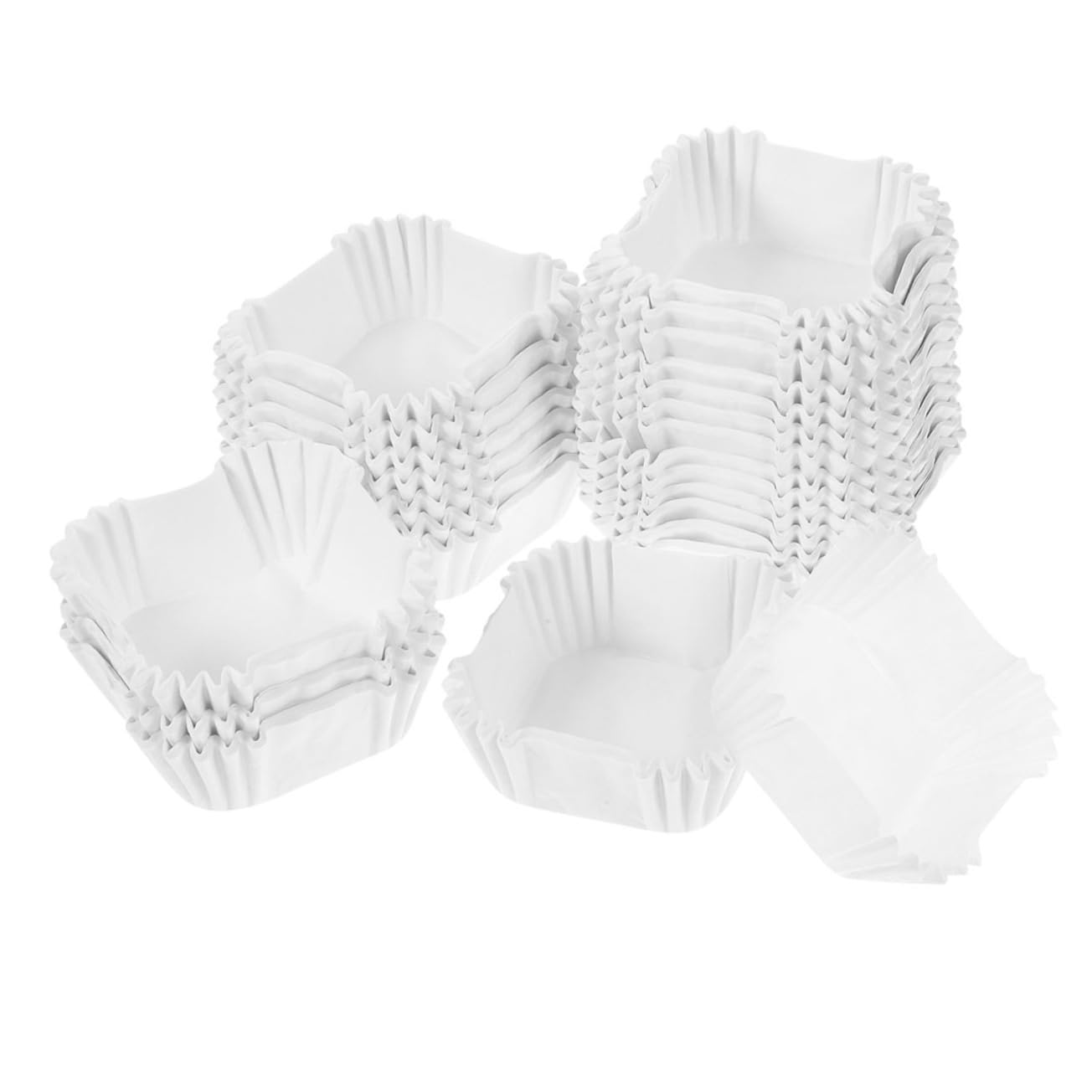Amosfun 6000 Pièces Tasses à Gâteau Grands Moules à Cupcakes Grands Moules à Muffins Doublure De Petit Gâteau Porte-moules à Muffins Moules à Muffins Cupcake Papier Blanche