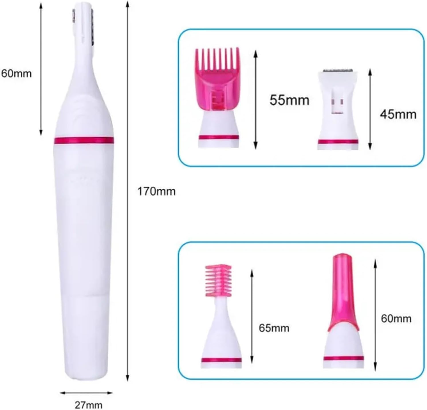 5 in 1 Set Women Epilator Female Eyebrow Trimmer Lady Shaver Hair Removal Shaver Machine Face Depilador Bikini Depilatory Tool