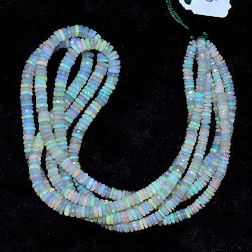 Perles à facettes Heishi en opale éthiopienne, le cadeau idéal pour créateurs de bijoux