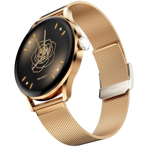 Image of Fire-Boltt Glitz Women Smart Watch with 1.19 inch AMOLED Display, Bluetooth Calling, Rotating Crown, Always On Display, 1000 Nits Brightness, IP68 Waterproof Rose Blush