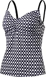 tankini oberteil damen Hoher Tragekomfort Firefly Damen MEA II Tankini Oberteil, Vichy, 40C