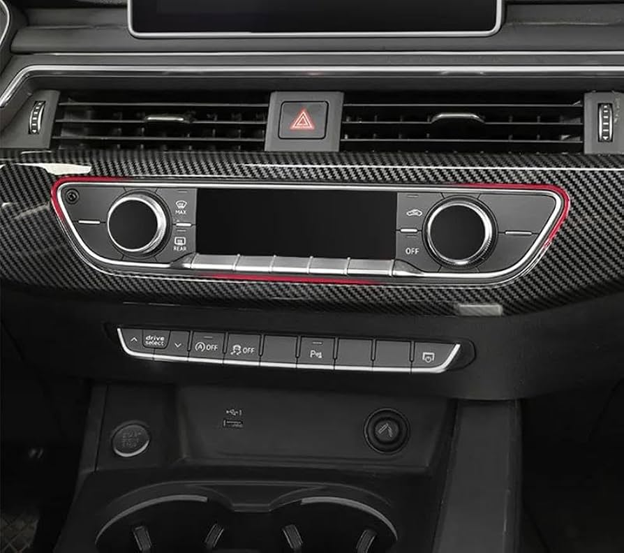 61Pcs Carbon Fiber Full Interior Kit Cover Trim For Audi A4 B9 2017-2019