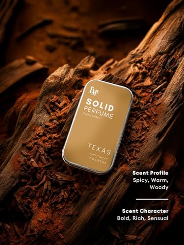 Image of EM5 Solid Perfume for Men Leather Spice & Texas | Spicy Floral Woody & Leather Fragrance | 100% Alcohol Free Pocket Cologne | Long Lasting Solid Perfume | Travel Friendly & Spill Proof | Luxury Gift for Him | 12g x 2