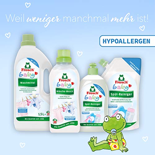 Frosch Baby Spül-Reiniger, sensitives Spülmittel für Babyflaschen & Sauger, hypoallergen, für Allergiker geeignet, 500 ml 4