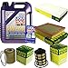 Produktbild QR-PARTS 69379475 Filter Set Inspektionspaket 5 Liter Motoröl Leichtlauf High Tech 5W-40 MANN-FILTER Innenraumfilter Kraftstofffilter Luftfilter Ölfilter