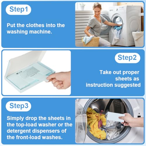 Aomig Laundry Sheets, 180 Pack Eco Friendly Laundry Detergent for Washing Machine, Powerful Stain Remover, Scented Laundry Wipes Laundry Supplies Suitable for Hand & Machine Wash - Image 4