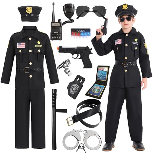 Disfraz de Policía para Niños Talla M 7-8 Años