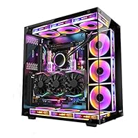 ブラックPCケース 透明サイドパネル付き 51lsrXlWcdL.jpg