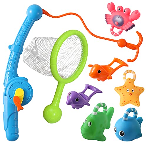 FWXZBKK Toys for 2-9 Year Old Boys Girls, Bath Toys for Kids Ages 4-8 Gifts for 3-9 Year Old Boys Girls Fishing Toys for Kids Water Toys Age 3-8