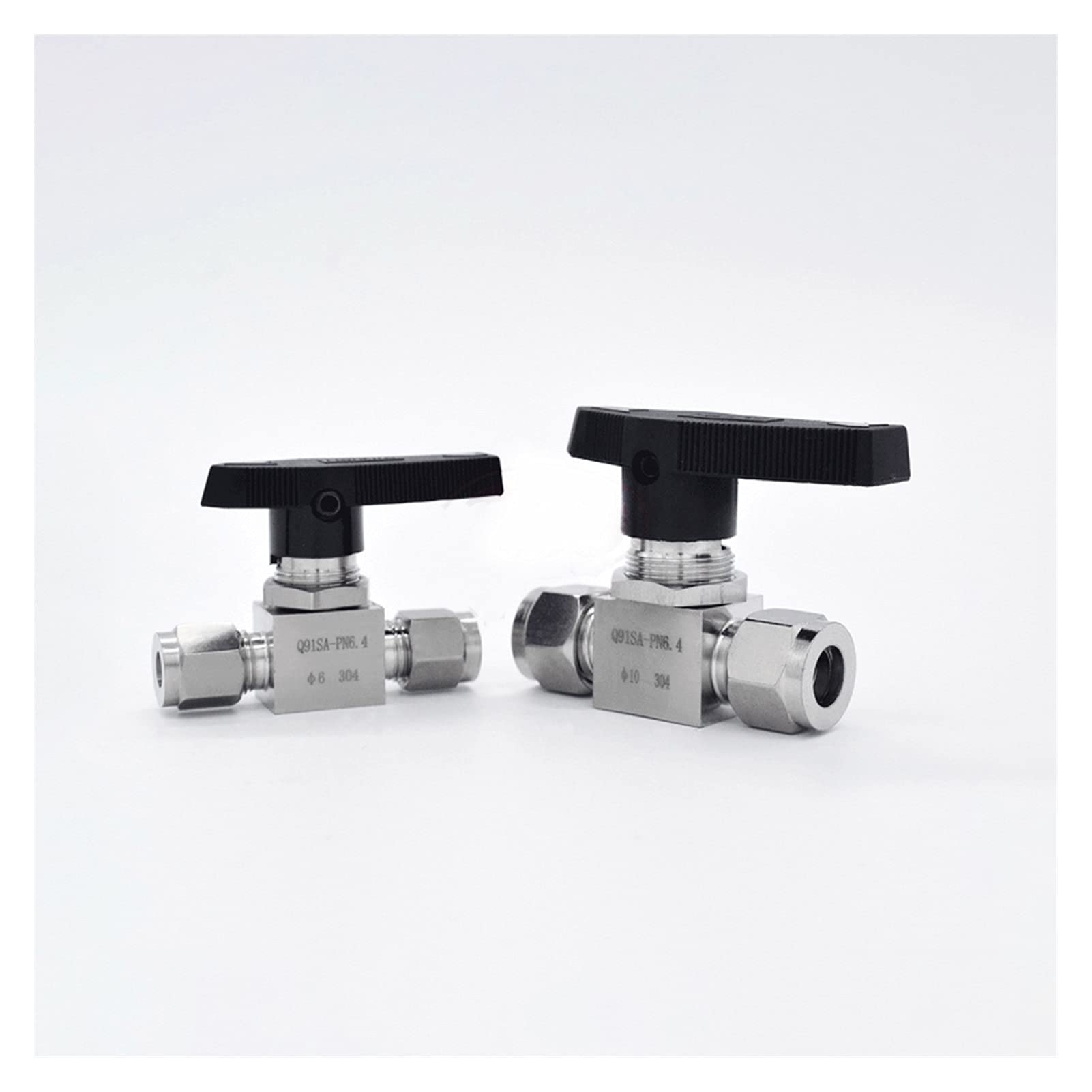 1/8 "1/4" 3/8 "1/2" 3/4 "3/4/6/8/10/12-20mm Tubería de diámetro exterior Válvula de bola de compresión 316 Stel de acero inoxidable 915 PSI Gas de agua de combustible para tubería