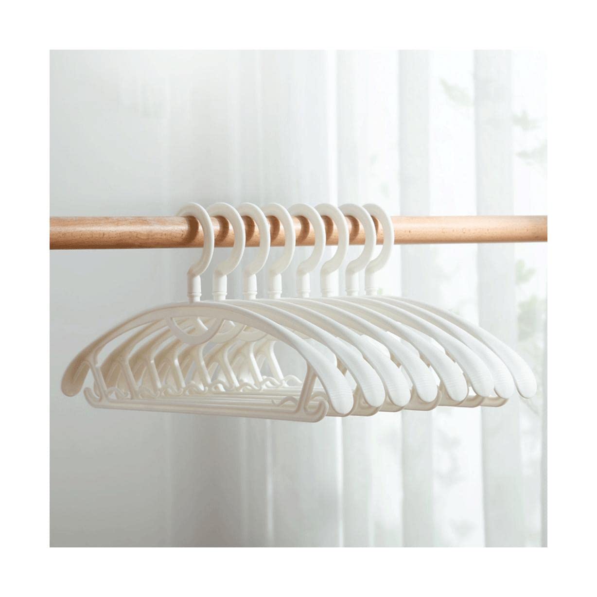 TXGJWRA Space Saving Hangers for Clothes Durable Coat Hanger Wide Shoulder Non-Slip Coat Hanger Household Bold Coat Hanger 30 Pcs Hangers Coat,C
