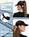 Zando Black Sun Visor Hats for Women Men - Sun Protection Quick Dry Hat Ventilated Open Top Adjustable Lightweight Sports Unisex Visors for Outdoor Beach Summer Golf Tennis Casual Running One Size