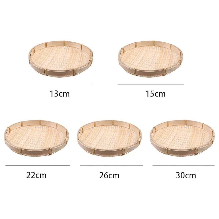 Amazon.com: generic Round Woven Bamboo Basket, Handmade