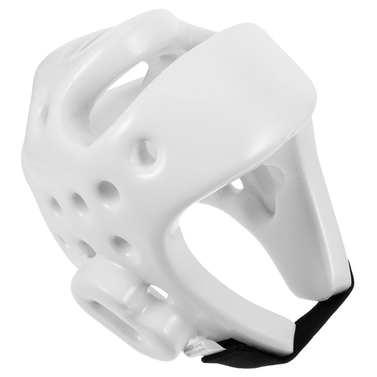 UKCOCO Casco de Boxeo para Niños Seguro y Ajustable de PU Blanco, Equipo de Protección Adecuado para Entrenamiento de Karate y Hockey sobre Hielo