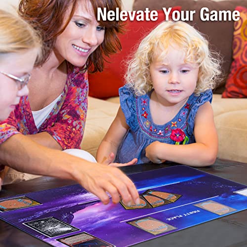 Biouai Playmat For Mtg Magic The Gathering - Stitched Play Mat With Tube Case For Mtg Card Game Playing(Starry Zones) #TOP5