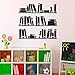 Produktbild Wandaufkleber Bücherregal Wandtattoo Bücher Vinyl Aufkleber Bibliothek Klassenzimmer Home Interior Wohnzimmer Kinder Schlafzimmer Abnehmbare Tapete 42x44 cm