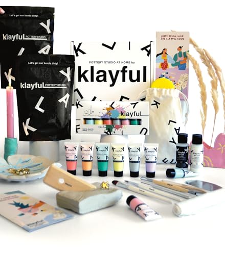 Kit argile autodurcissante sans cuisson pour créer sa poterie facilement à la maison sans four