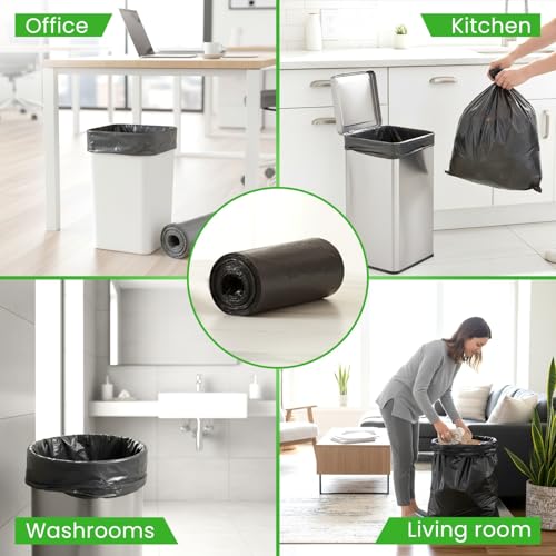 Image of Reconnect Garbage Bags Medium Size Dustbin Bag 19 x 21 Inches | 90 Pcs Pack of 3 | Heavy Duty Leak Proof Trash Bags for Home Kitchen Use