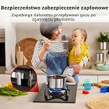 GASLAND GH12BF 30 cm Wbudowany Piec palnikowy Przed Niepowodzeniami Płomienia Kuchenka Gazowa, 1-Palnikowa Kuchenka Kuchenna z Ochroną, 3,4KW