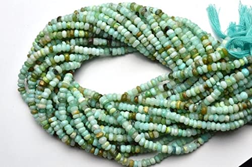 Opale verte du Pérou perles 5mm pour fabriquer un cadeau d'anniversaire