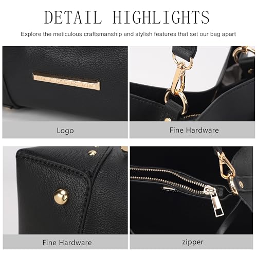 Image of MKF Collection Women's Bucket Bag With Wristlet Wallet, Vegan Leather Hobo Bag Handbag Set Crossbody Bag by Mia K