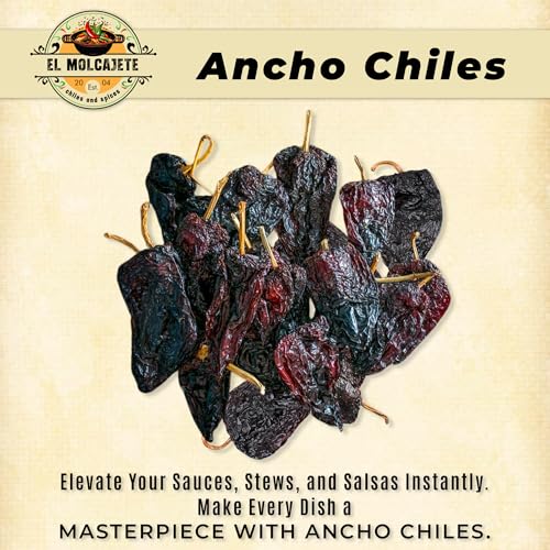 Dried Chile Pepper Variety 4-Pack - Ancho, Guajillo, Arbol & Chipotle Chiles - Whole Peppers for Authentic Mexican Cooking, Sauces, Salsas & Marinades – Bold Flavor, Hand Selected By El Molcajete
