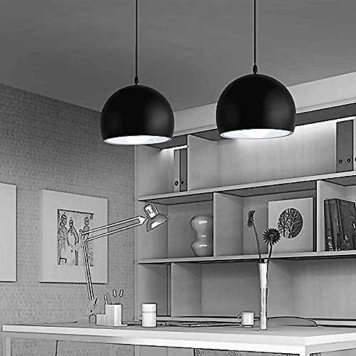 Lámpara colgante de globo en aleación de aluminio, estilo minimalista E27 4
