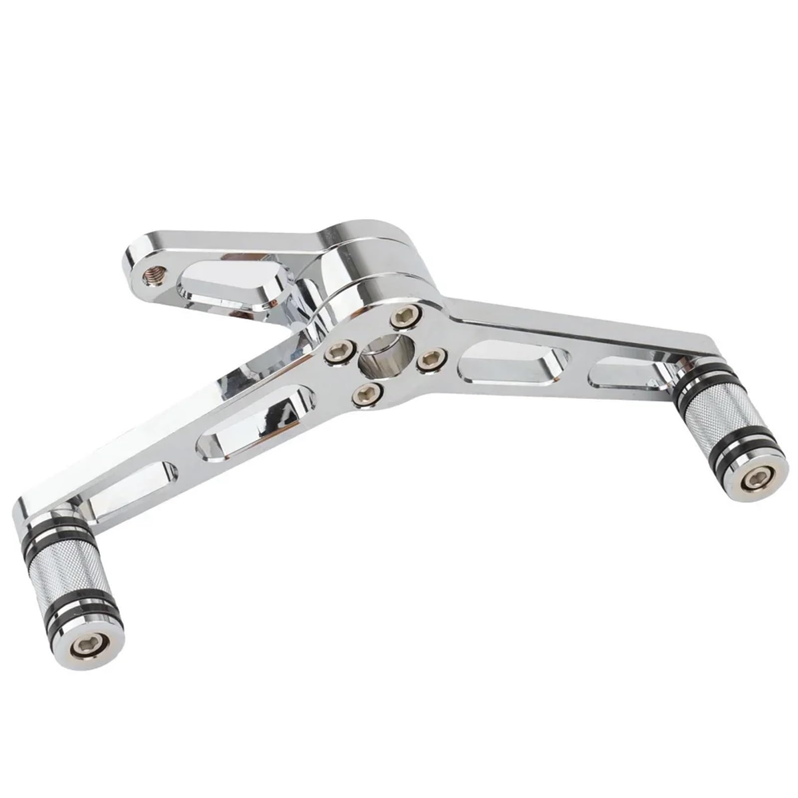 LKHJDBIY Shift Peg Motorcycle Heel Toe Gear Shift Levers Forward Control Shifter Footpegs Rod Linkage Fit for Harley Sportster XL 883 1200 Heel Toe Shifter Levers(A Chrome)