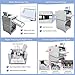 BEILOCKERY 13'' Full Automatic Electric Digital Touch Control Creasing and Perforating Machine Top Air Suction Automatic Paper Feeding 2600 Sheets/h Split Structural Design 110V