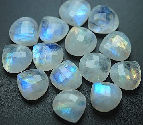 Rainbow moonstone briolette cœur pour créer vos parures bohèmes et colliers d'été