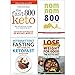 Price comparison product image Fast 800 Keto, Nom Nom Fast 800 Cookbook, The Complete Ketofast Solution, The Keto Diet for Beginners 4 Books Collection Set