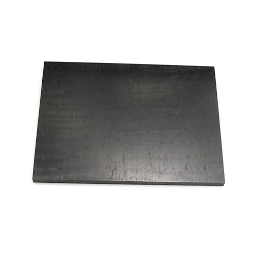 Othmro Hoja de plástico POM negra de 0.31 x 5.9 x 7.87 pulgadas, 1 unidad, lámina de plástico rígido imprimible y duradero, materiales de bricolaje