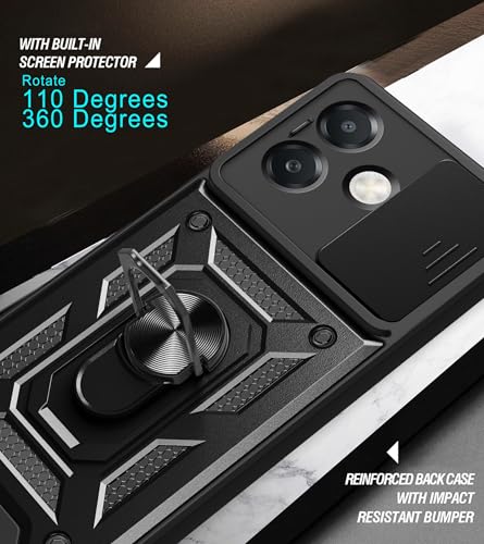 Coque Oppo A40 4G antichoc à clapet d'objectif coulissant - 4