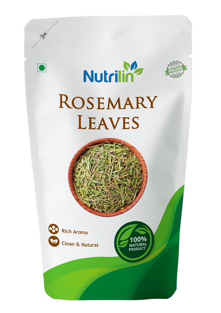 Nutrilin Dried Rosemary Leaves - Aromatic Herb for Culinary Delights | 100% Natural | Handpicked and Sun-Dried- 100g (B0CBFX38L7) Amazon Price History, Amazon Price Tracker