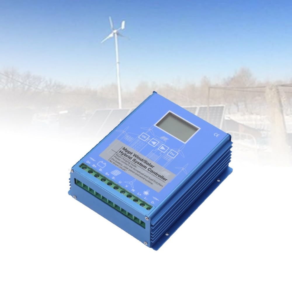 Hybrydowy Regulator ładowania Wiatrowo Słonecznego,Regulator ładowania Lcd,Mppt,Rozpraszanie Ciepła Z Profilu Aluminiowego,Do Akumulatorów Kwasowo Ołowiowych 48V-W1600W/S1200W