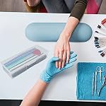 Lokyango Clear Manicure Tool Box, Personal Nail Box Storage Case for Organizing, Plastic Nail Tool Box for Manicure Pedicure Kit (4pcs)