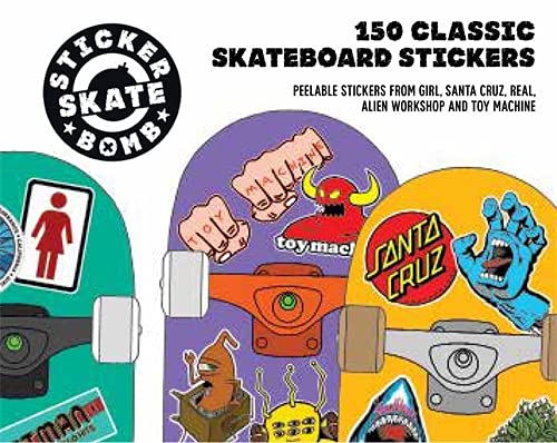 Stickerbomb Skateboard: 150 Classic Skateboard Stickers #TOP30