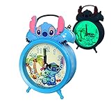 JEEON Sveglia comodino sveglia silenziosa Luminosa Senza Tick sveglia analogica per adulti Bambini studenti sveglia per Bambini sveglia da viaggio batteria sveglia con Luce notturna